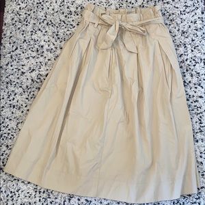 Beige High Waisted Skirt